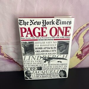 VTG 1995 THE NEW YORK TIMES PAGE ONE MAJOR EVENTS BOOK - 11X15